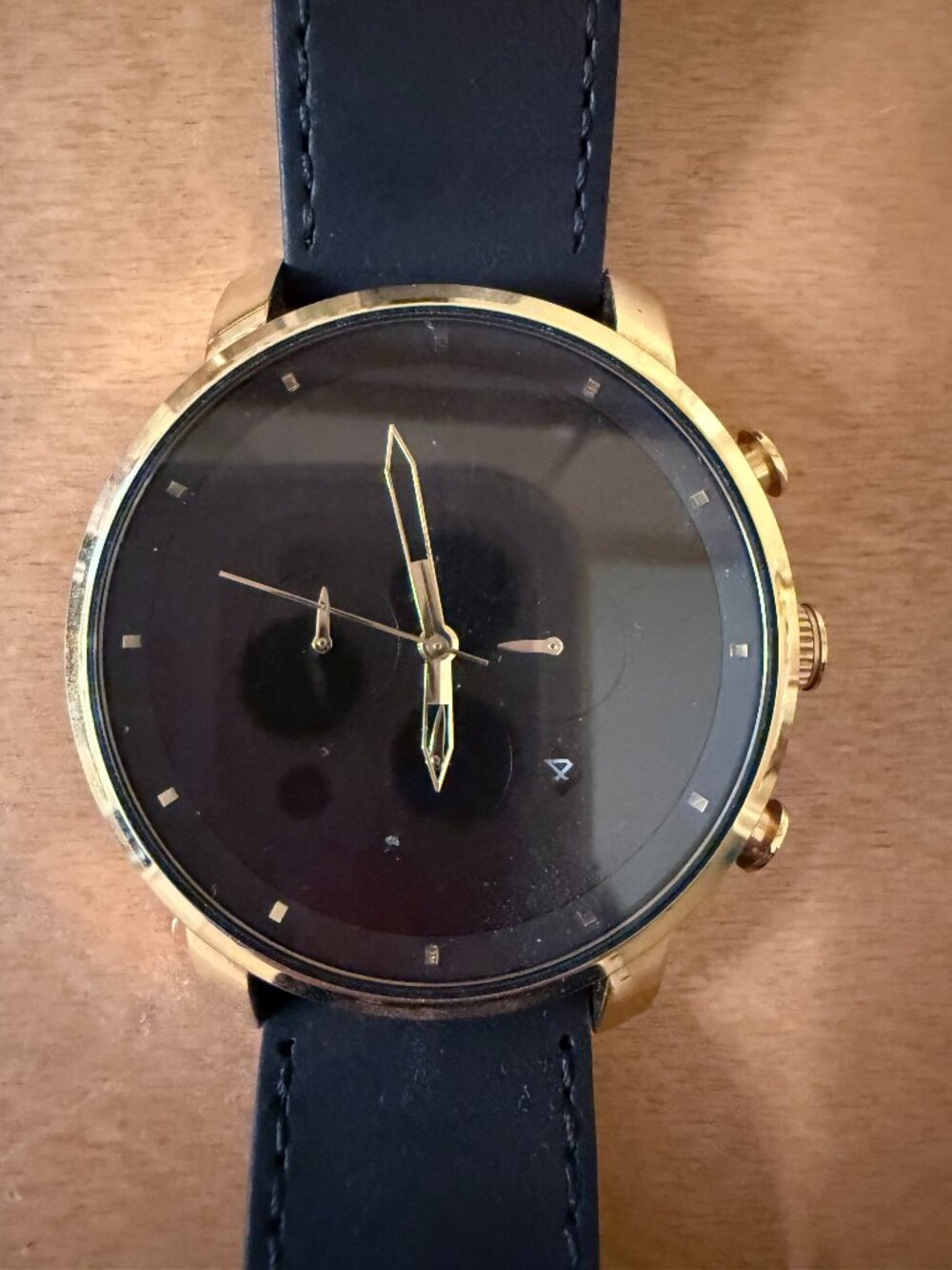 MVMT Black Gold Chronograph Watch